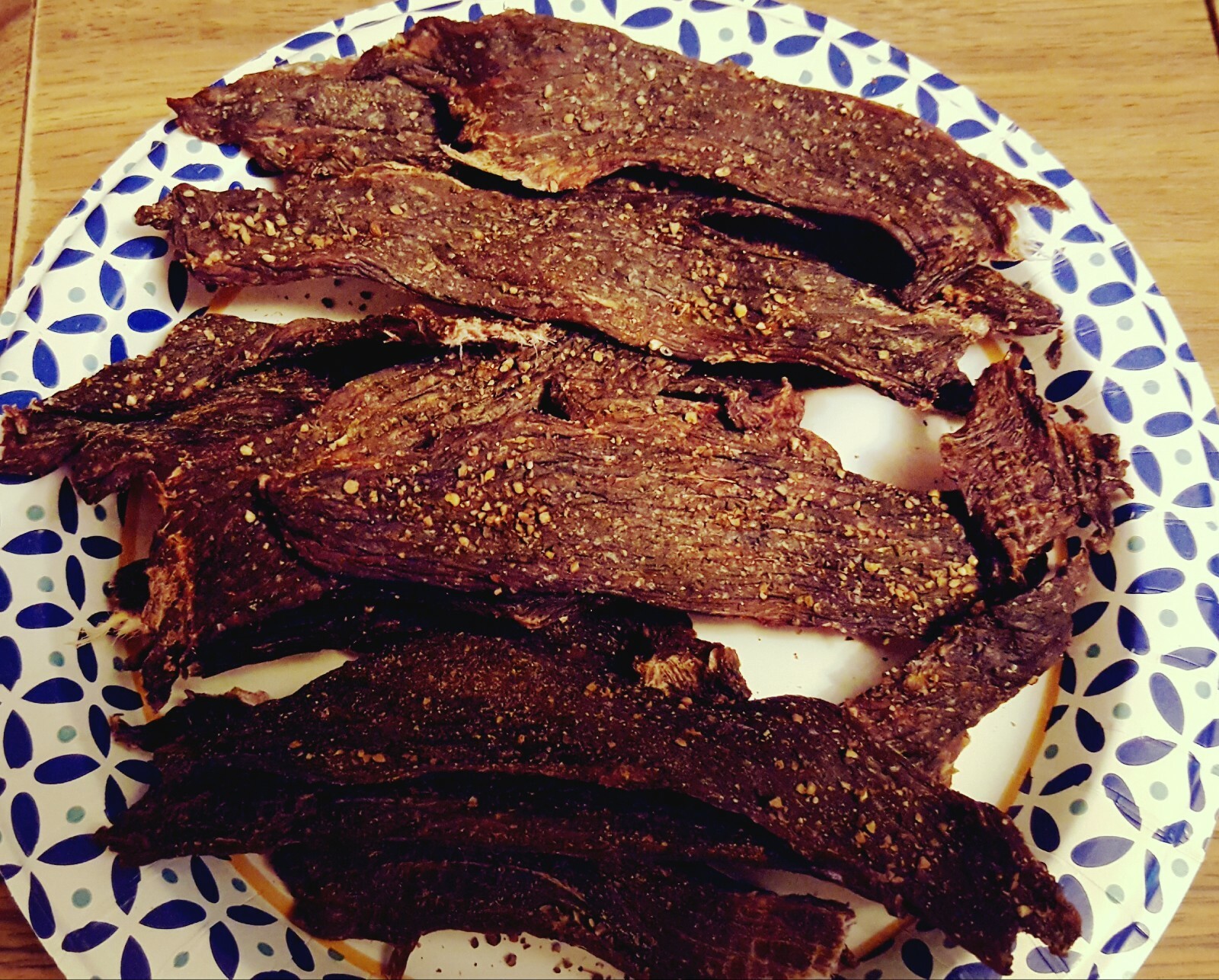 JUAN & TERESA HOME MADE BEEF JERKY 16 oz Bag Black Pepper