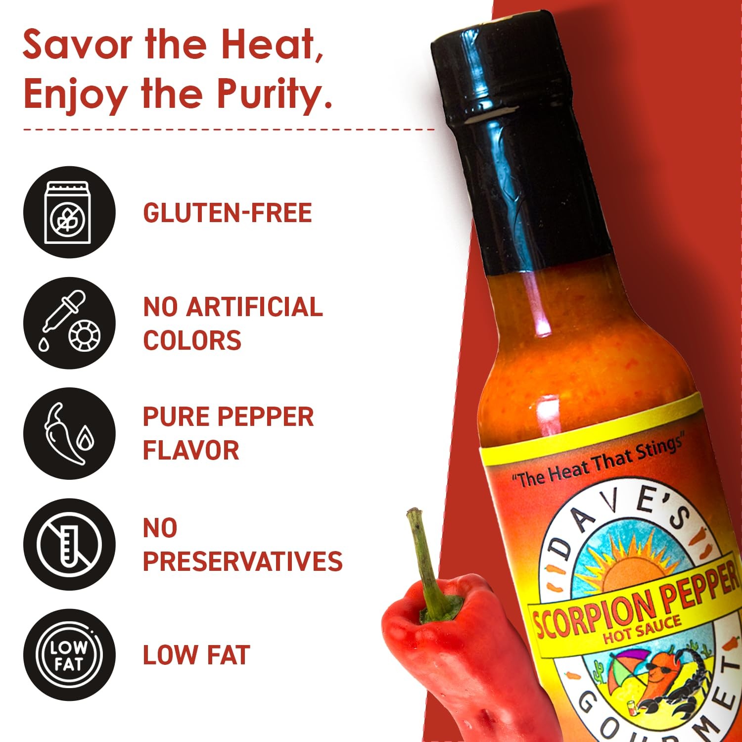 Scorpion Pepper Hot Sauce, 5 Ounces