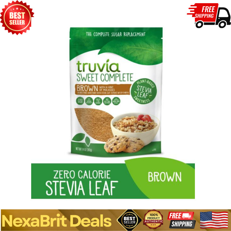 Truvia® Sweet Complete® Stevia Leaf Brown with a hint of Molasses, 14oz Bag