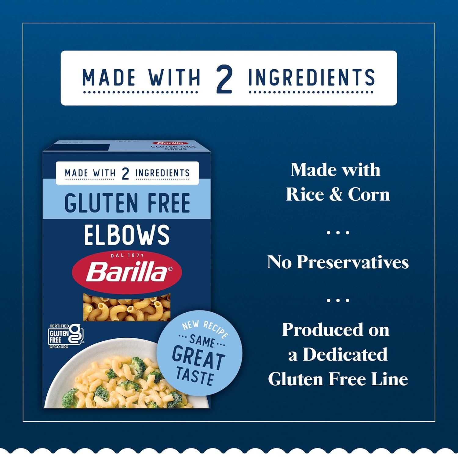 Gluten Free Elbows Pasta, 12 Ounce (8 Boxes) – Non-Gmo Gluten Free Pasta Made wi