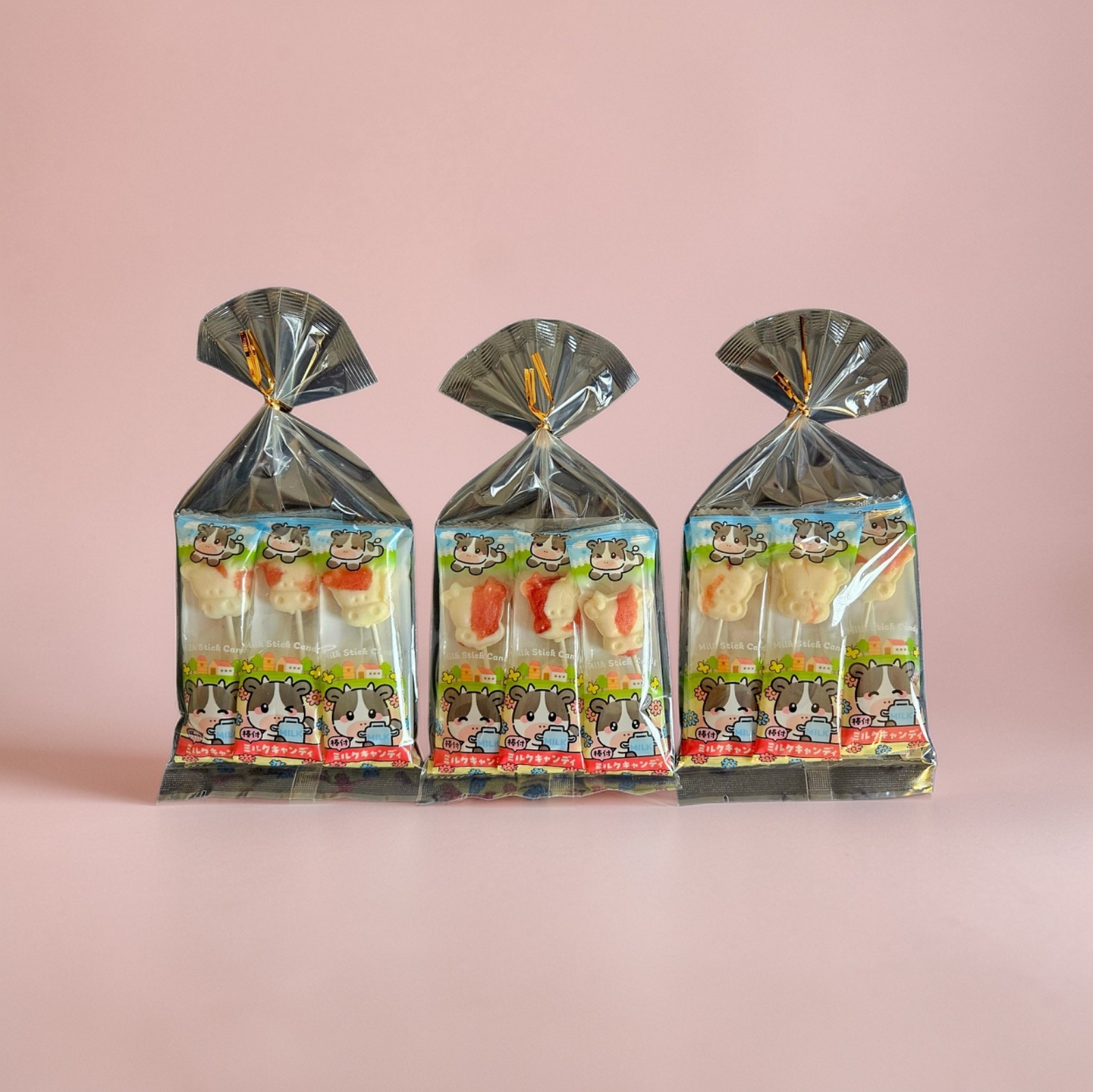 Naniwa Seika Japanese Milk Candy Lollipop Strawberry Flavor – 18 Lollipops