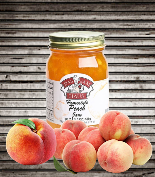 Peach Jam Varieties Homestyle~Handmade Jam 16oz 1 Pint All Natural Ingredients