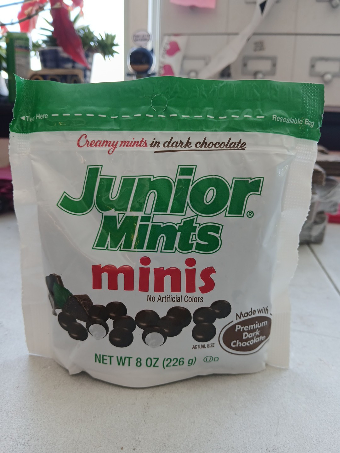 Creamy Mints In Dark Chocolate Junior Mints Minis 8 Oz