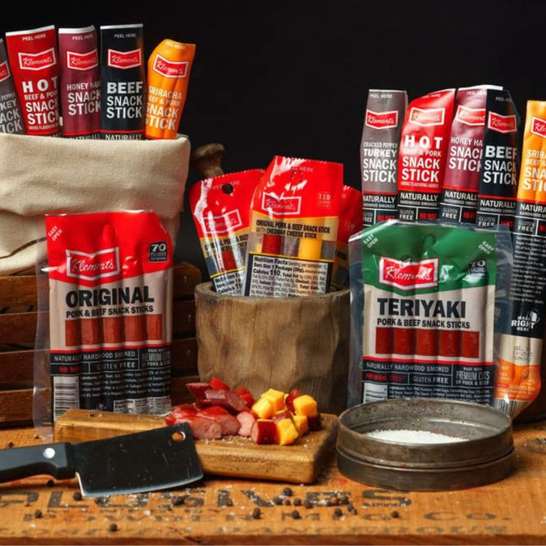 Jerky.Com 26Pc Meat Sticks Variety Pack | Beef Jerky Gifts for Men | Low Sugar &