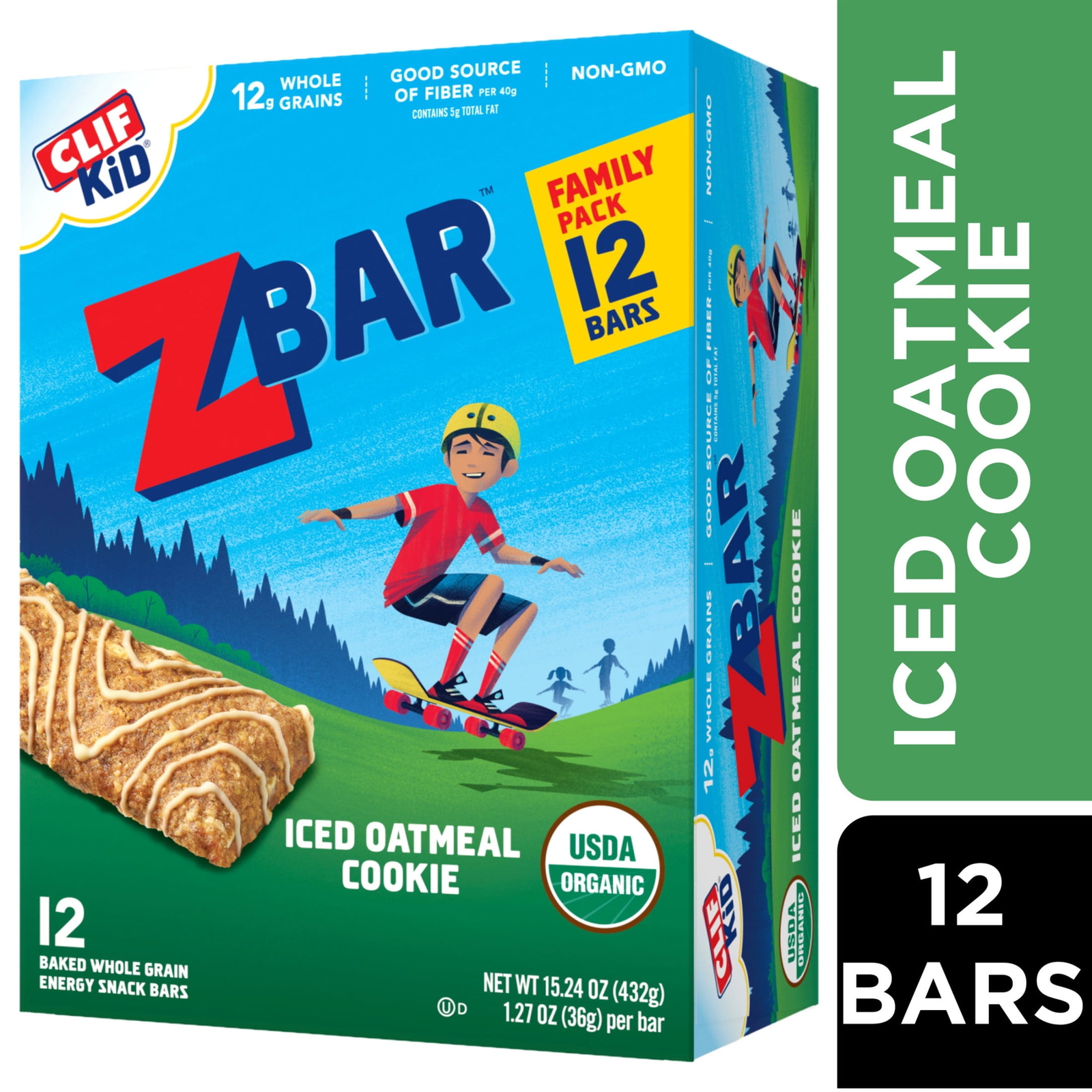 12Pk Iced Oatmeal Cookie – Soft Baked Snack Bars – 12g Whole Grains