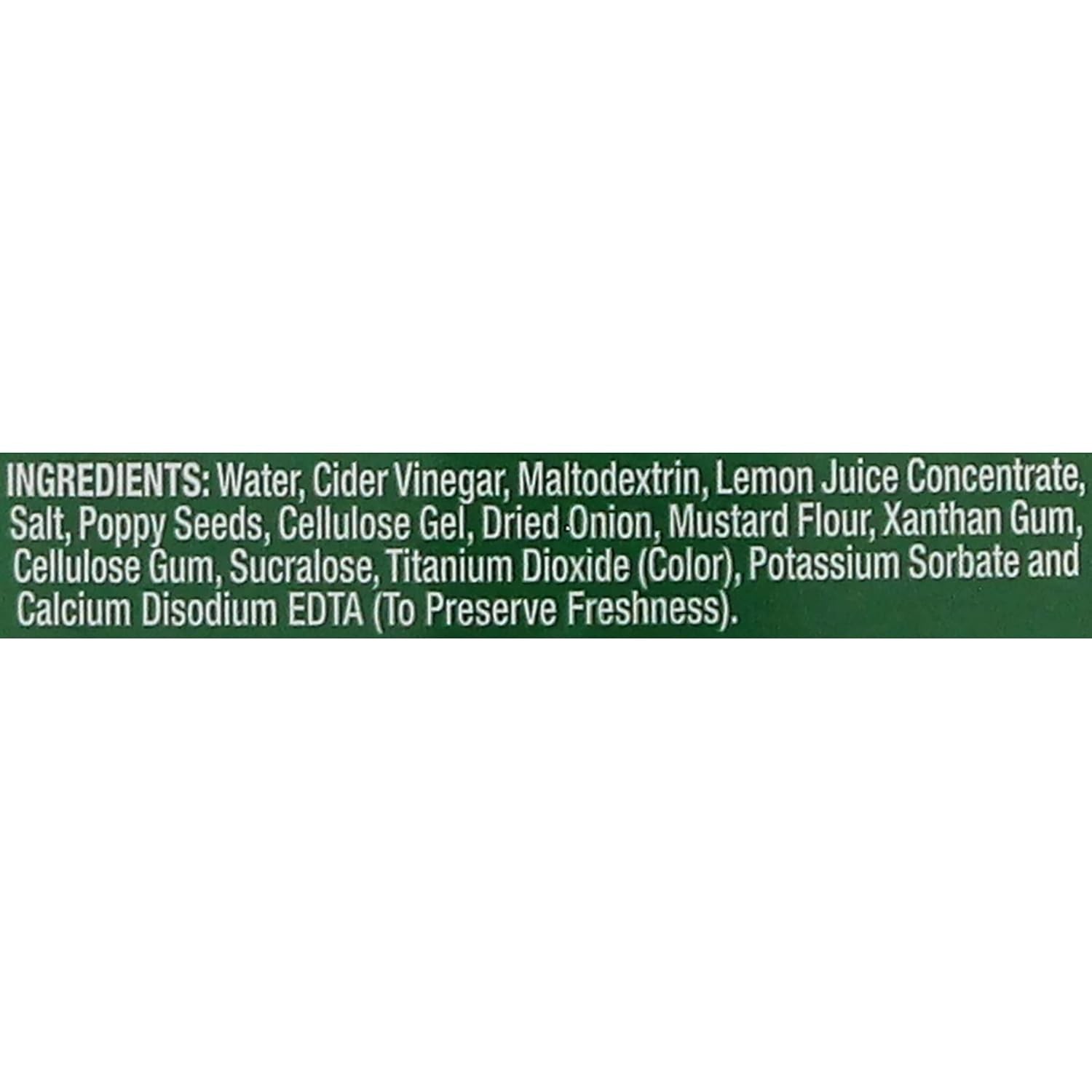 Sugar Free Gluten Free Salad Dressing, Poppyseed, 8 Ounce