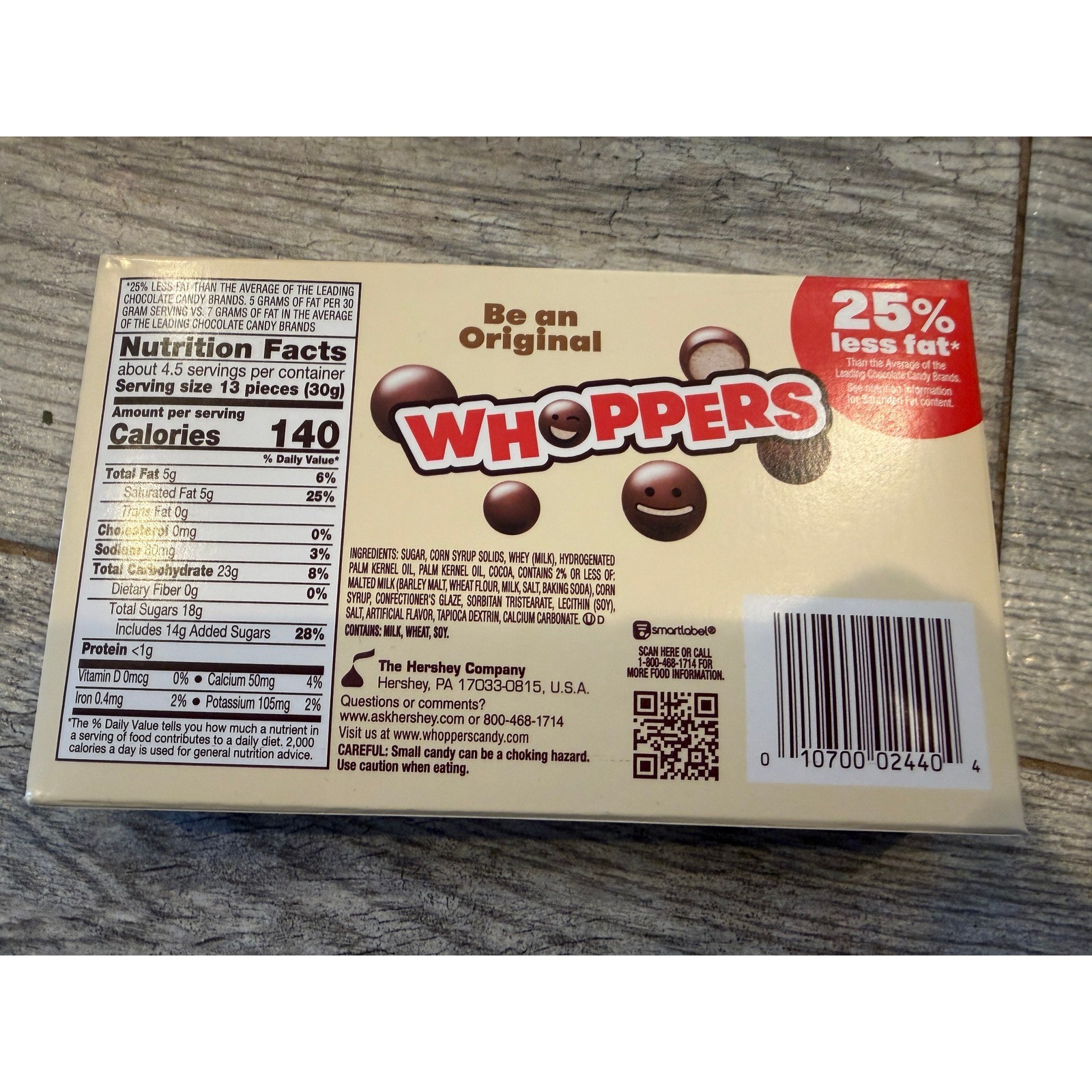 Whoppers Malted Milk Balls Candy 2 Pack Original Theater Box NEW Exp 5/2026