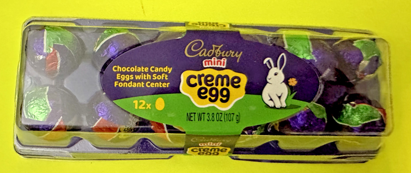 12-Mini Cadbury Creme Eggs Milk Chocolate Fondant Center Mother’s Day 3.8oz net