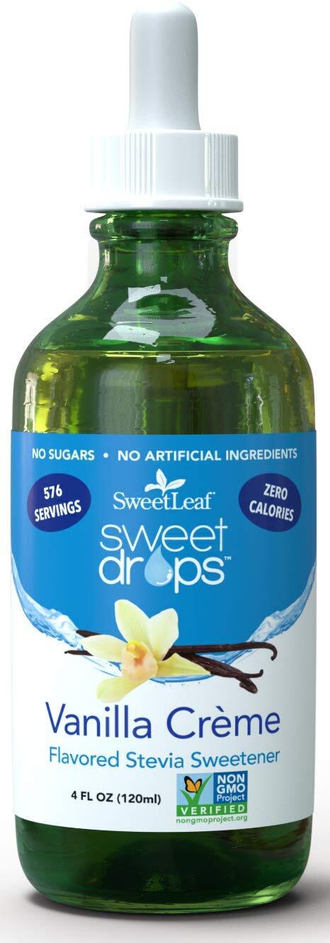 Drops Edulcorante Liquido De Stevia, Crema De Vainilla, 4 Oz