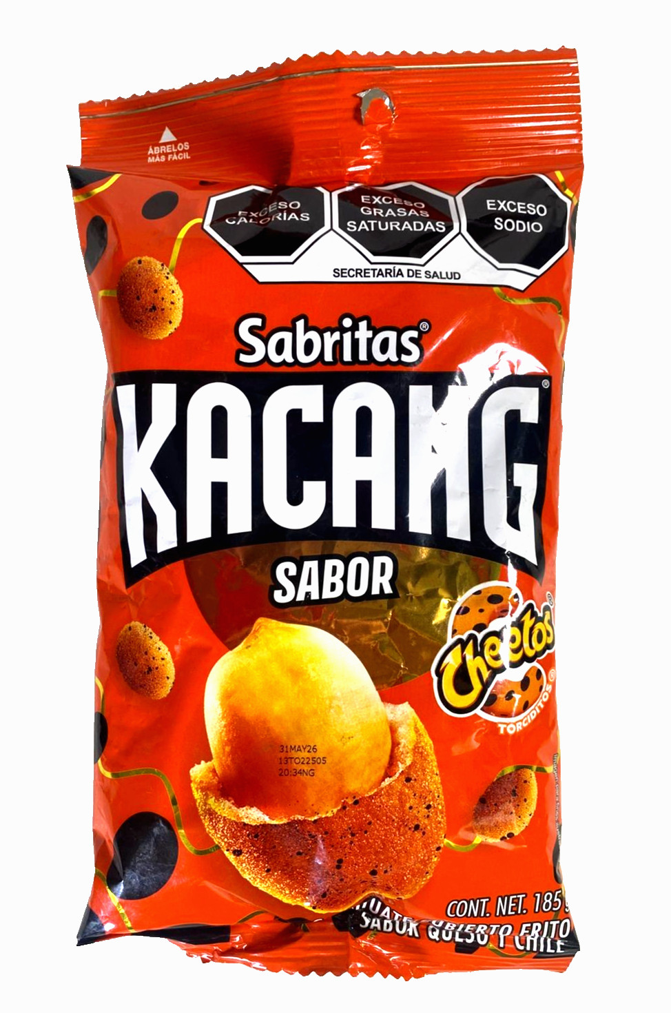 4-Pk Sabritas Kacang Cacahuates Sabor Cheetos 185g/ 6.52oz