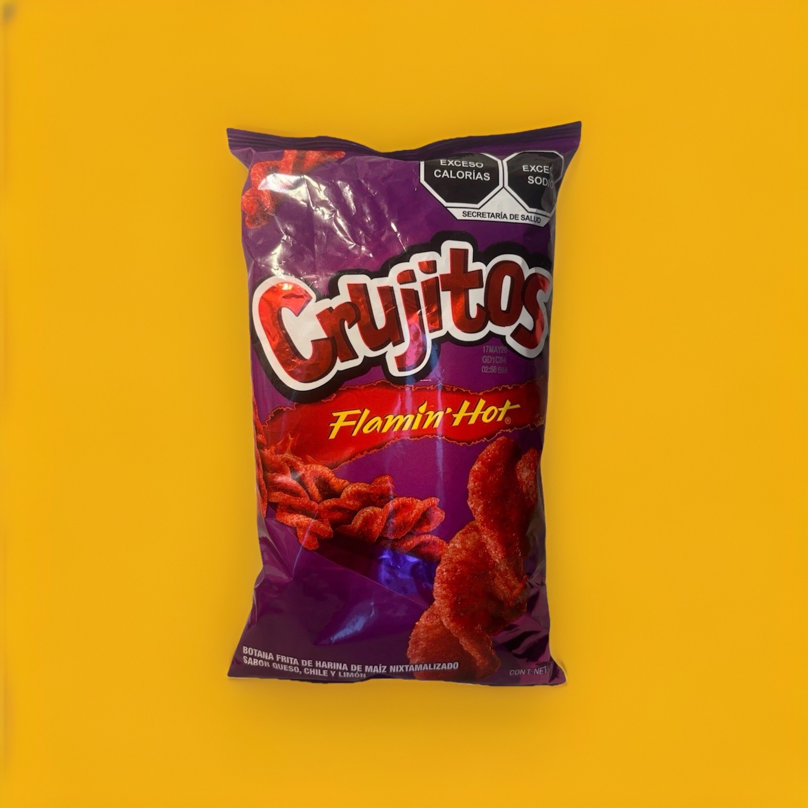 5-Pack Mexican Chips Crujitos Flamin Hot/ Turbos Chili Flavored (35 Grams)