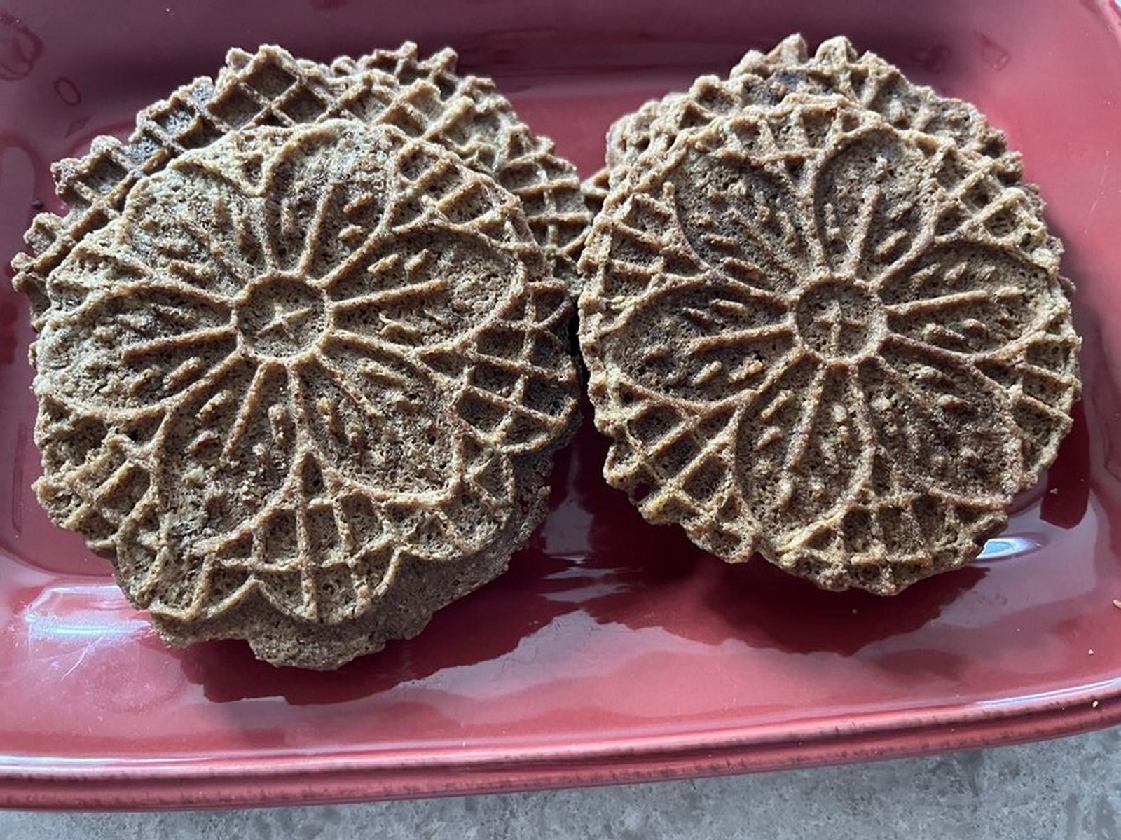 Keto Chocolate Pizzelle *Keto Waffle Cookies* 1 Net Carbs Per Serving * Diabetic