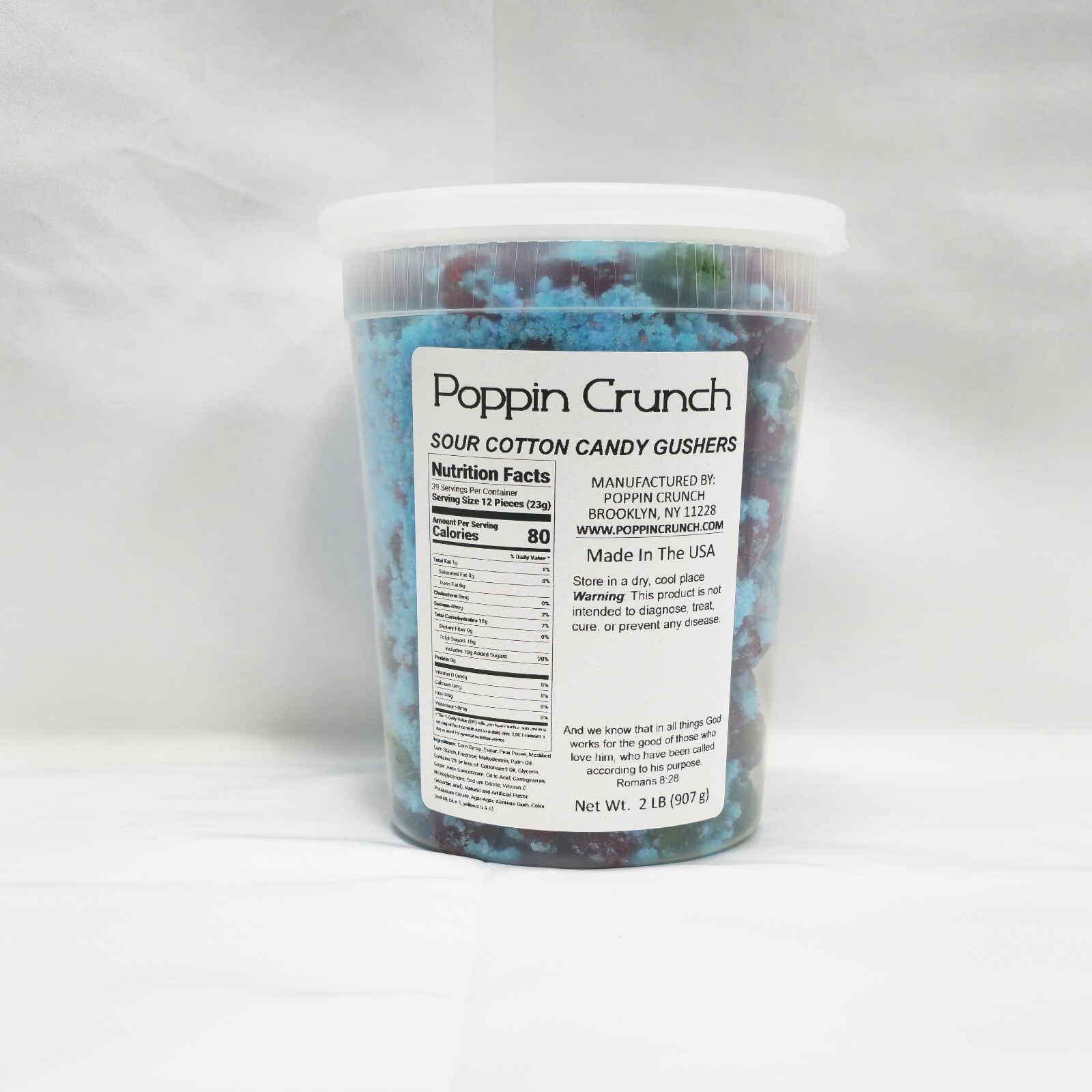 Poppin Crunch Cotton Candy Gushers Candy Snacks Choice of Sweet or Sour