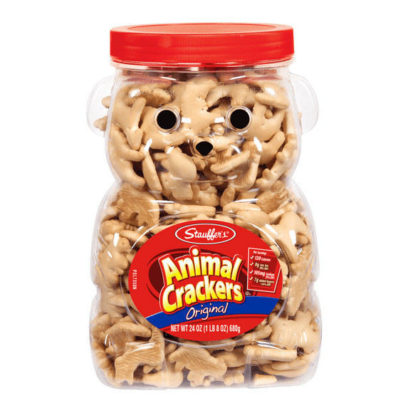 Stauffer’s Original Animal Crackers, 24 oz Resealable Family Size Bear Jug…