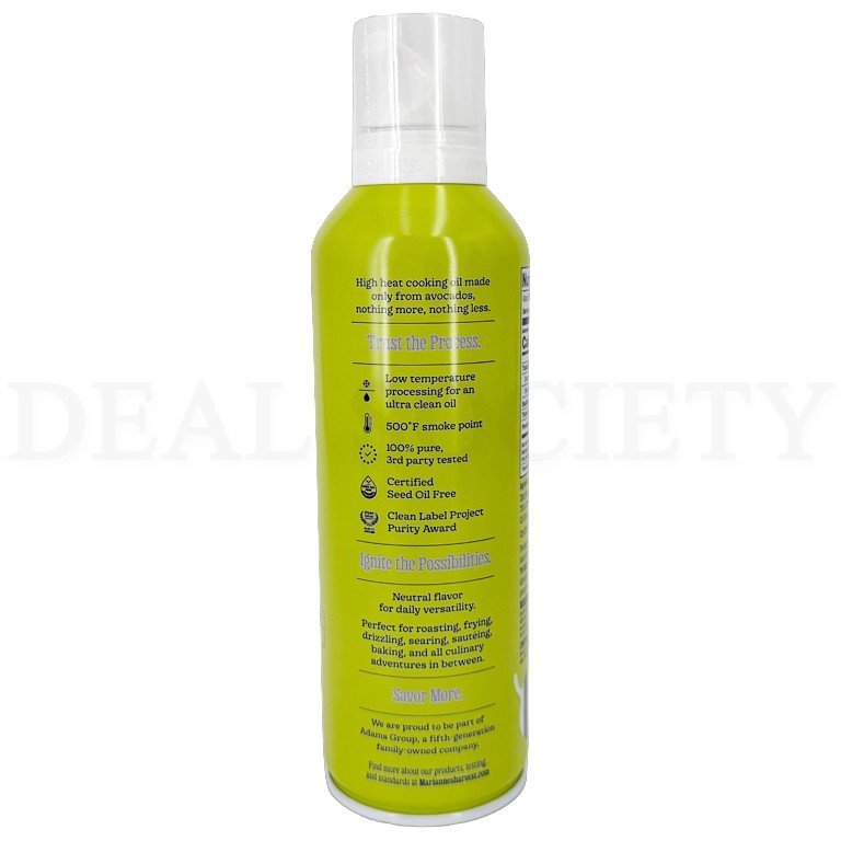 100% Pure Organic Avocado Oil Cooking Spray 4.7oz High Smoke Point Lot of 6