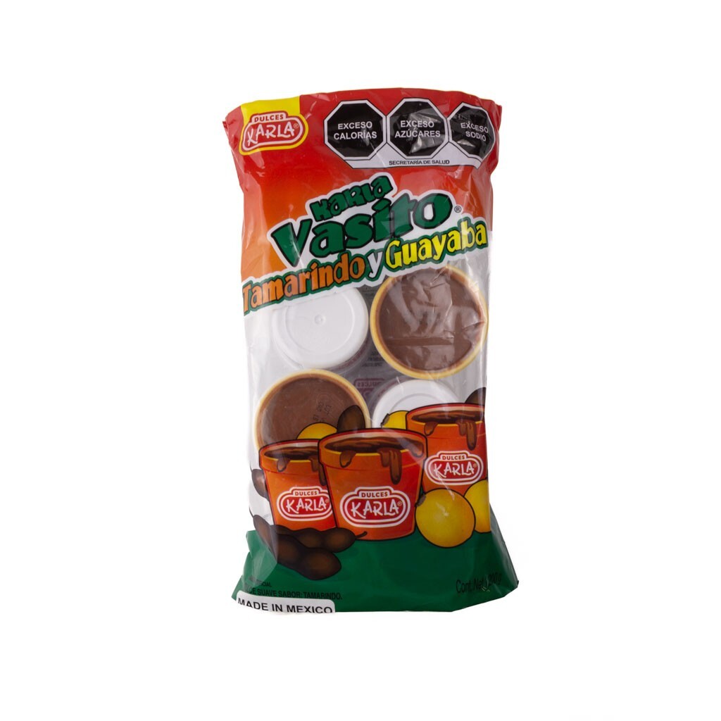 Karla Vasito Soft Mexican Candy Tamarind & Guava Flavored 8 Pieces