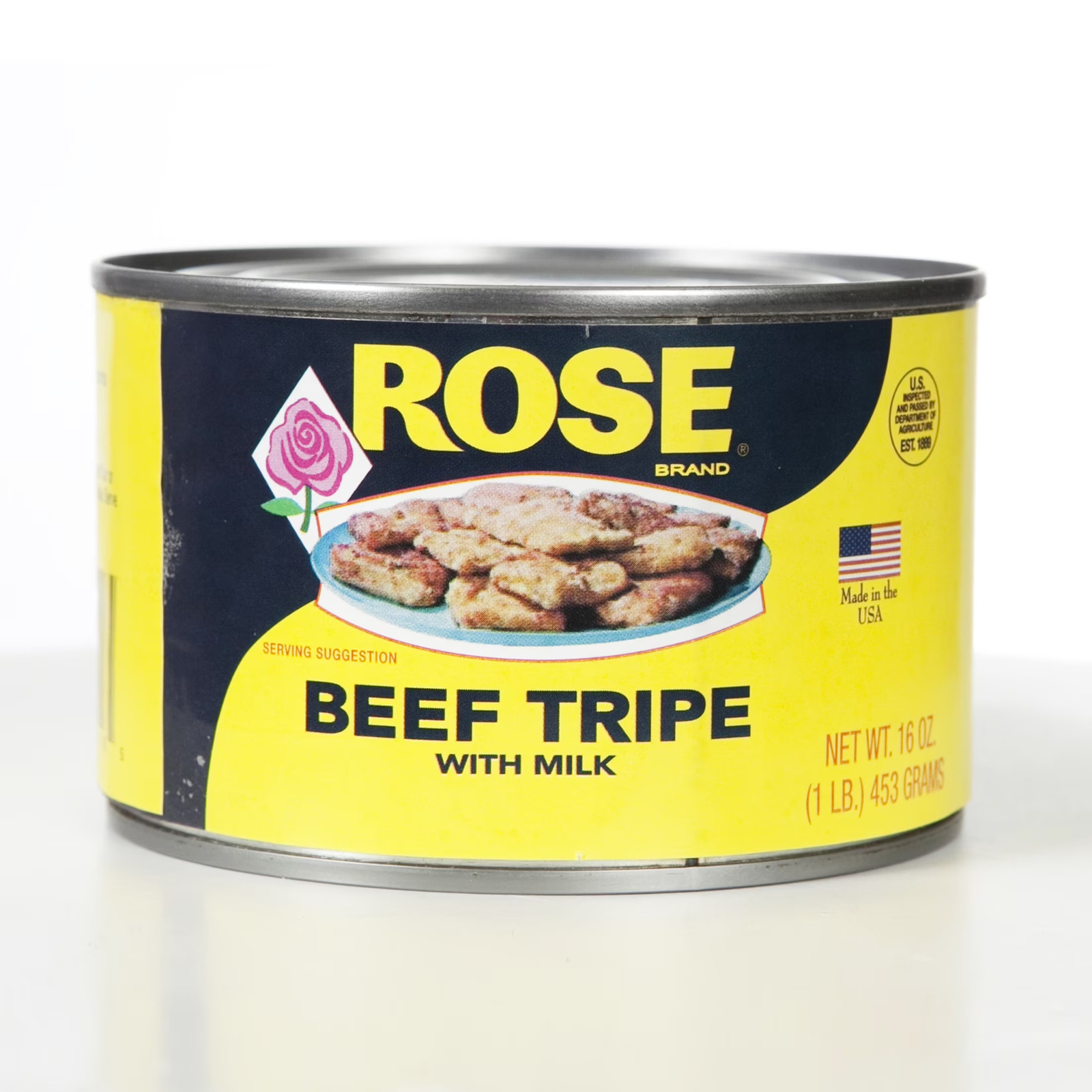 Beef Tripe, with Milk, 16 Oz Can