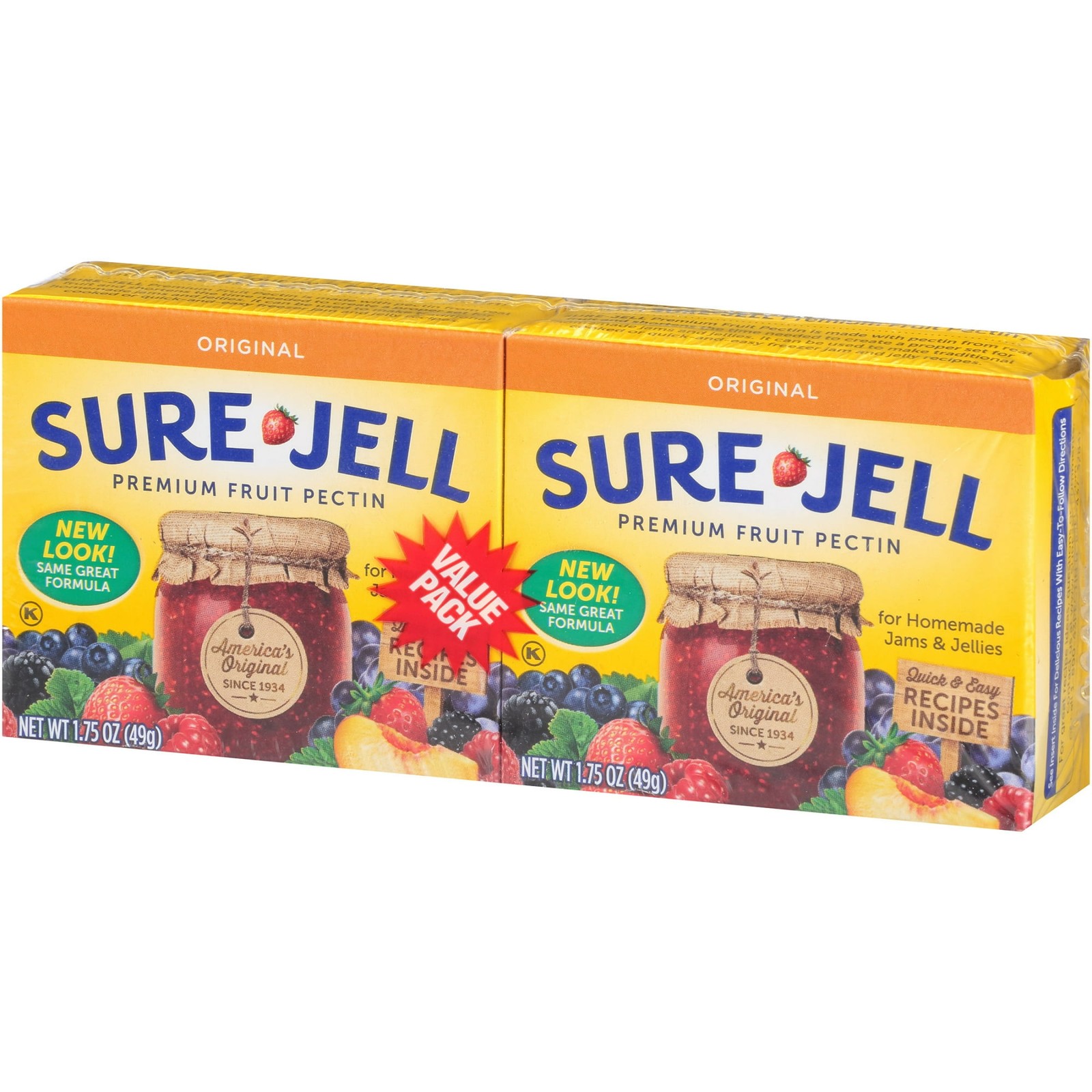 Sure-Jell Original Fruit Pectin Value Pack Bulk Canning Supplies for Homemade J