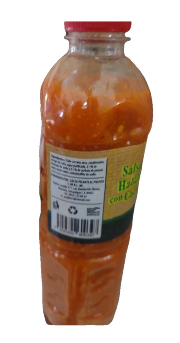 5 Pack Salsa Habanera Cacahuate El Lorito Huasteco 500ml