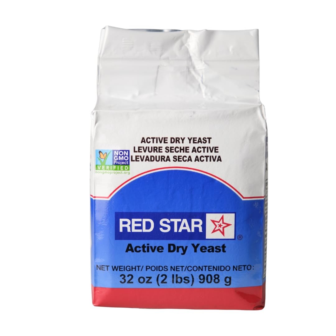 Red Star Active Dry Yeast, 2 Pound 32 Ounce (Pack of 1), White Blue and