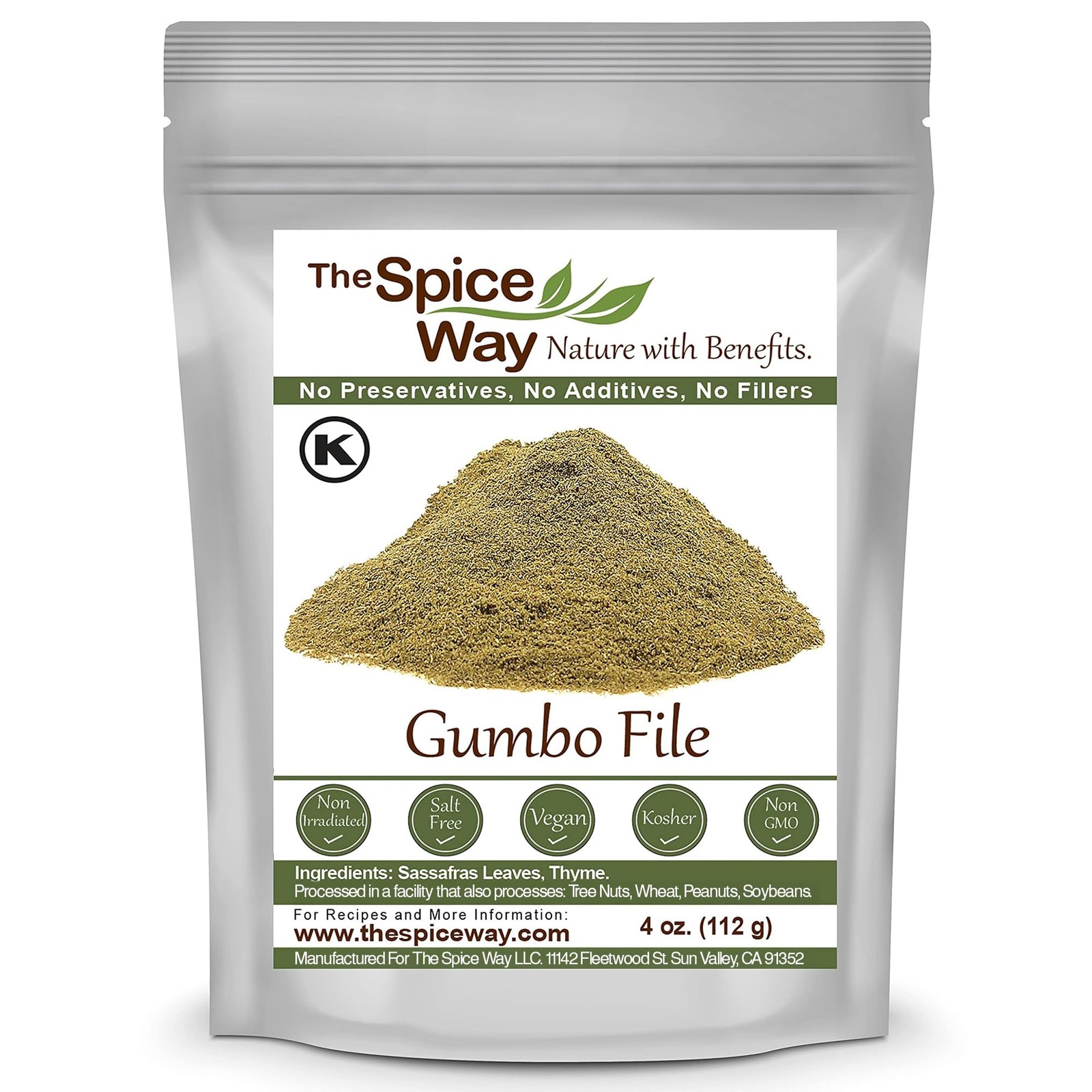 Gumbo File – (4 oz) Gumbo File Powder Made with premium ground Sassafras tree…
