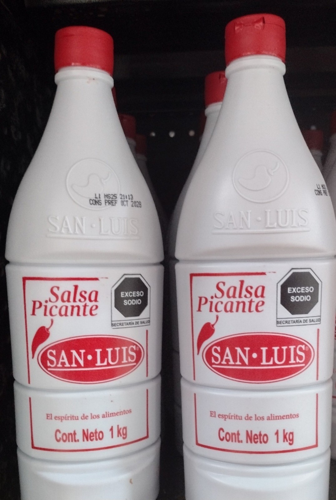 2X SAN LUIS SALSA PICANTE – 2 BIG BOTTLES OF 35.3 Oz (1kg) EACH – FREE SHIPPING