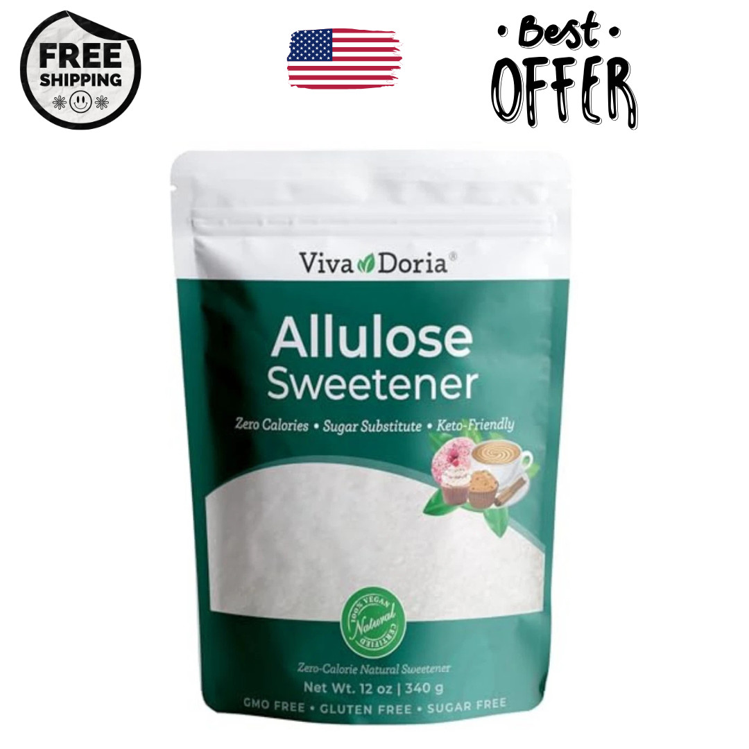Allulose Sweetener, 12Oz (340G) | Zero Calorie Sugar Substitute | Great for Coff