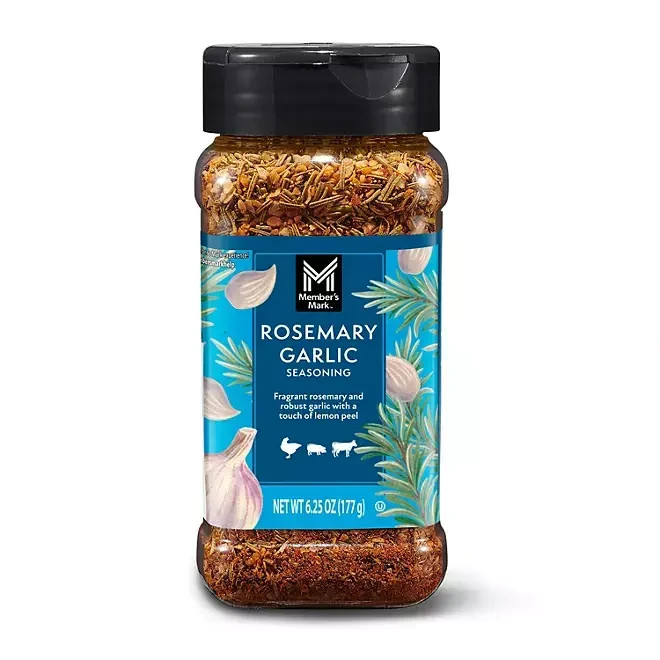 2 Pack Members Mark Rosemary Garlic Seasoning (6.25 oz.) EXP 06/2028