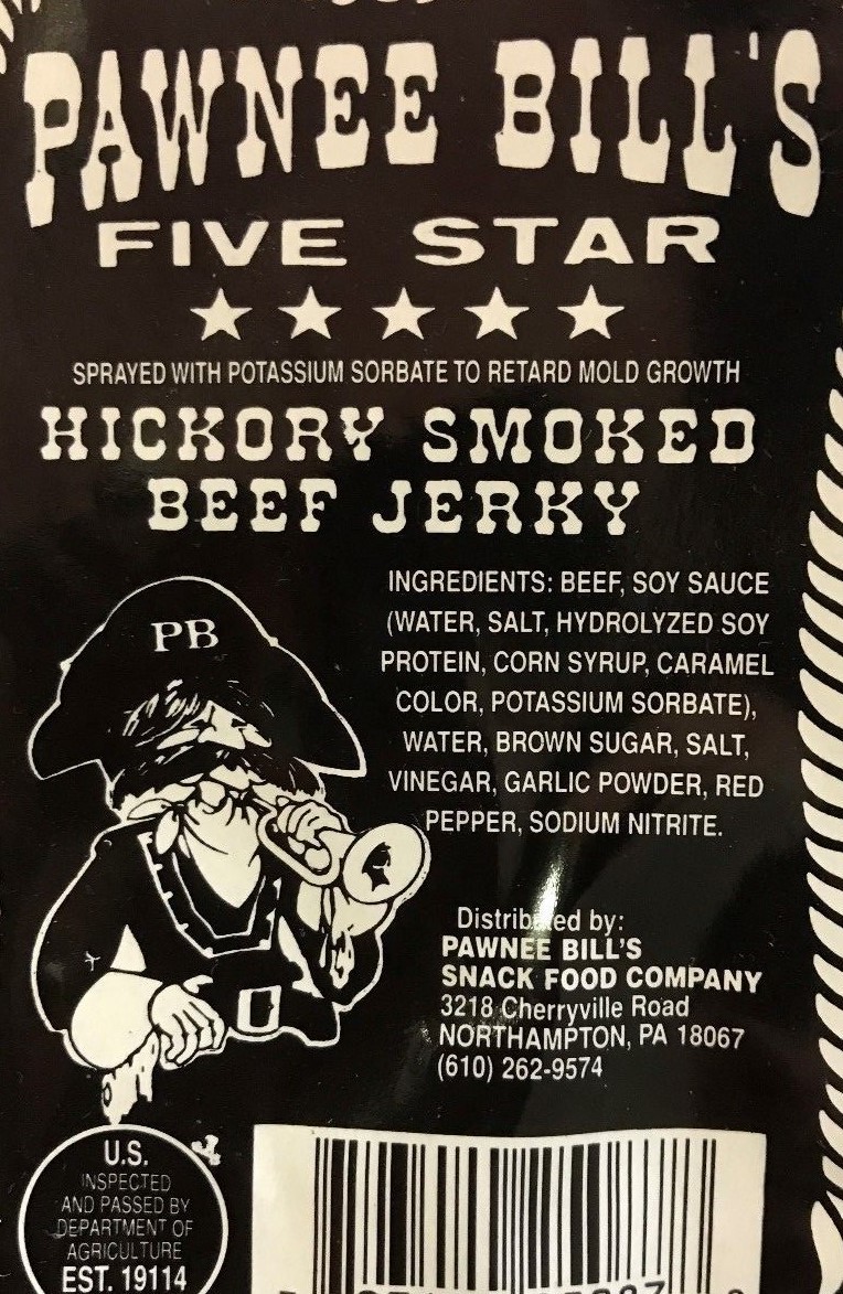 Pawnee Bill’s Hickory Smoked Beef Jerky Original