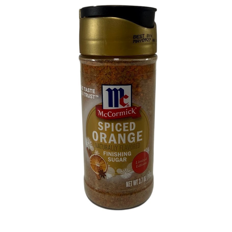McCormick Spiced Orange Finishing Sugar Holiday 2025 for Tea Coffee Finisher New