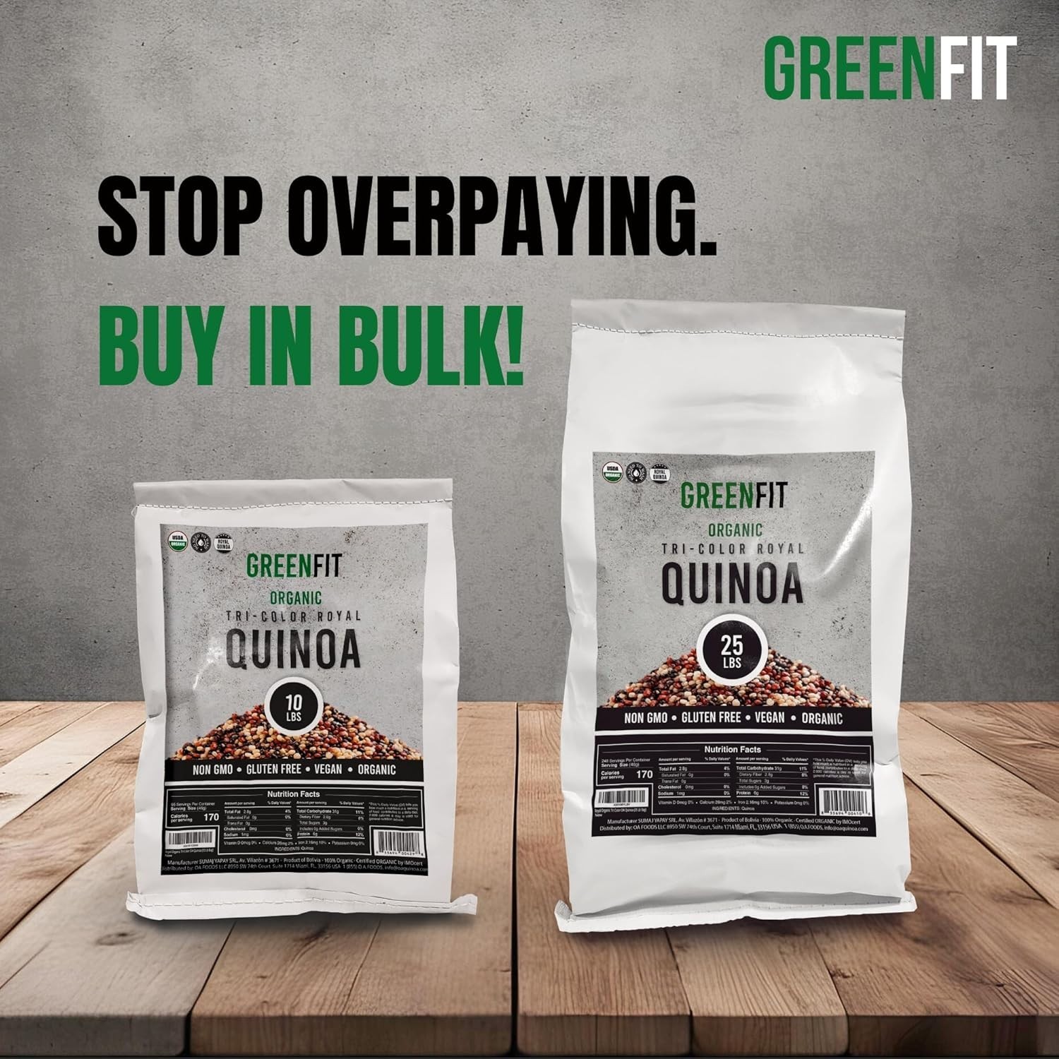 Now Greenfit Organic Tri Color Quinoa – 5 lb Bag, Gluten Free & Nutritious