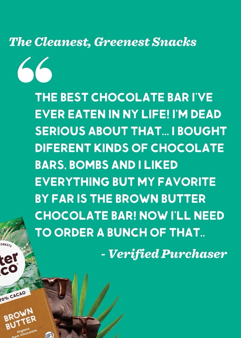 Alter Eco Organic Dark Chocolate Brown Butter 2.82 Oz Bars / Case Of 12 / 09/25