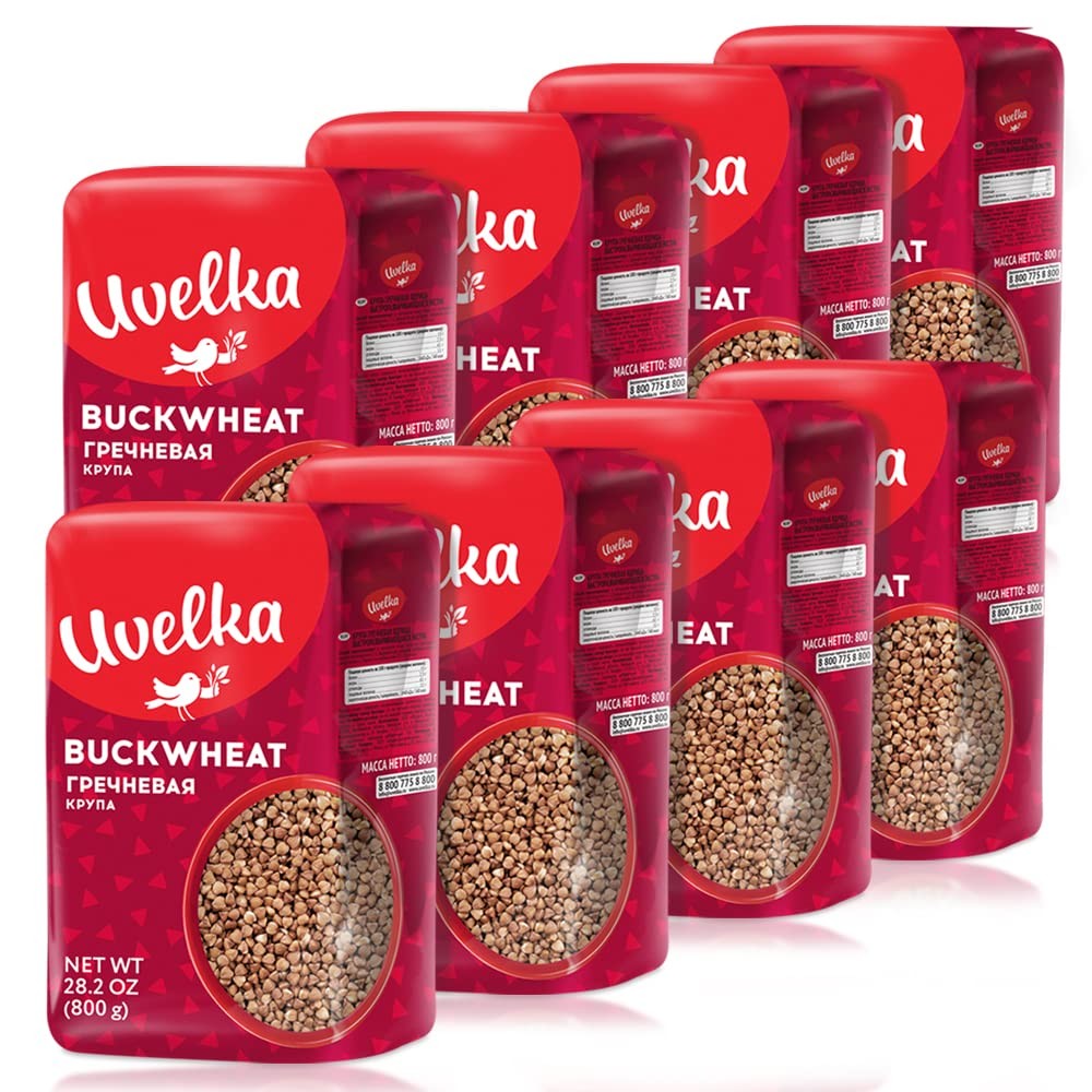 Buckwheat Groats 800g – Bulk Pack of 8, Gluten-Free, Healthy Grains
