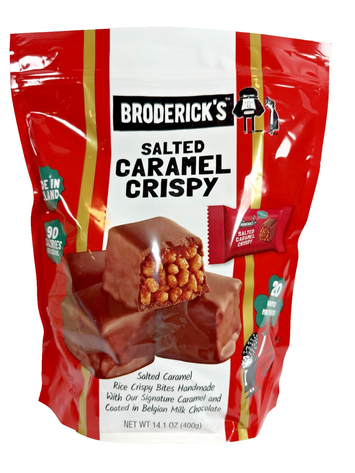 Salted Caramel Crispy, Rice Crispy Bites, Caramel Milk Chocolate, 20 Treats