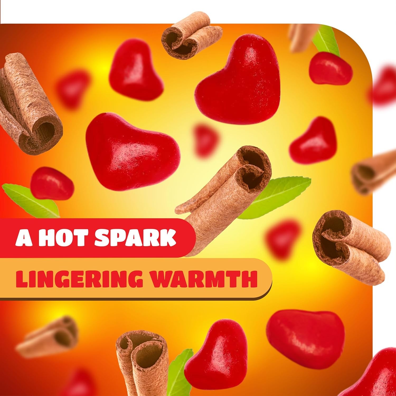 Heart-Shaped Cinnamon Hard Candy, Bulk Pack 2 Pounds
