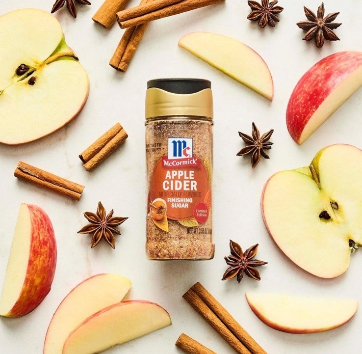 McCormick Apple Cider Finishing Sugar, Limited Edition,3.61 oz-Brand New-SHIP24H