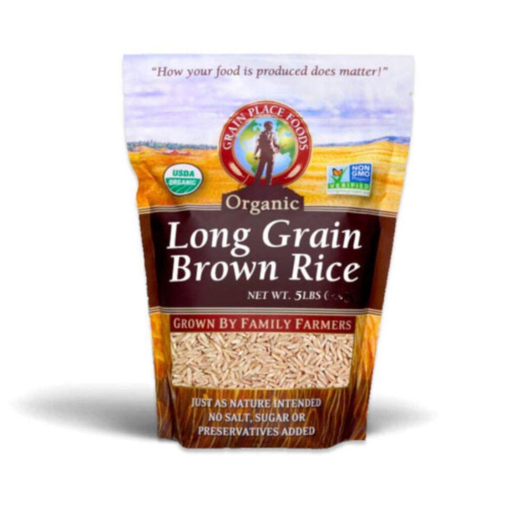 Organic Long Grain Brown Rice | 5 lb | Pack of 2 | Non-GMO | Shipping Included |
