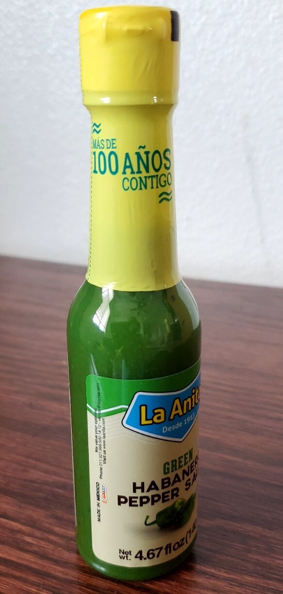Original La Anita Green,Habanero Pepper Sauce 4.67 fl oz- 1 Bottles B.B 4/2026