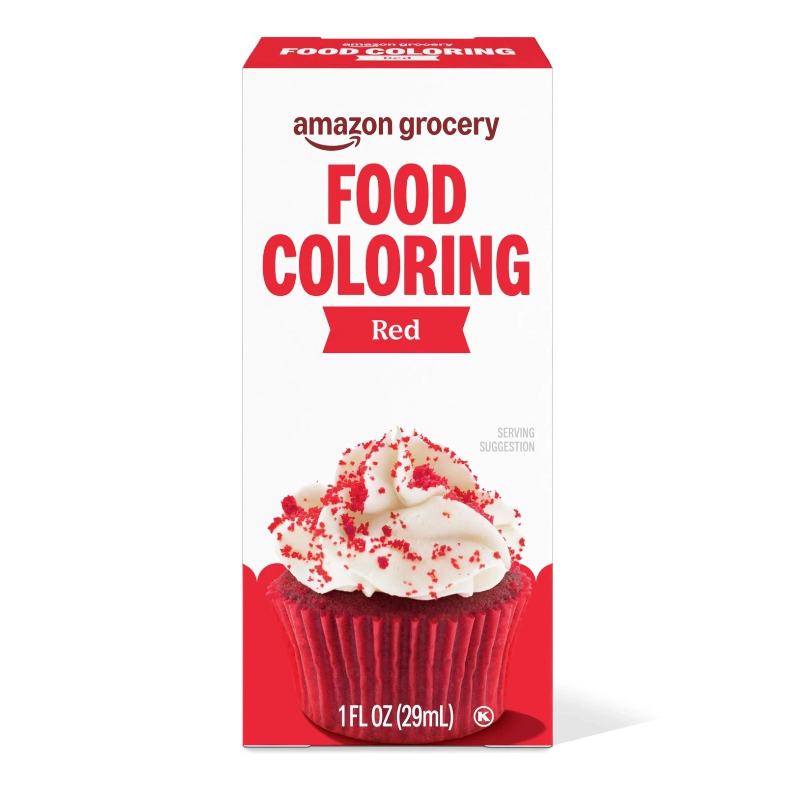 Amazon Grocery, Red Food Coloring, 1 Fl Oz 1 (Pack of 1), RED