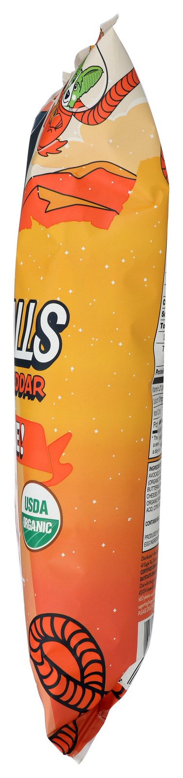 Lesser Evil Organic Cheddar Space Balls Corn Puffed Snacks 7 Oz 6 Pack
