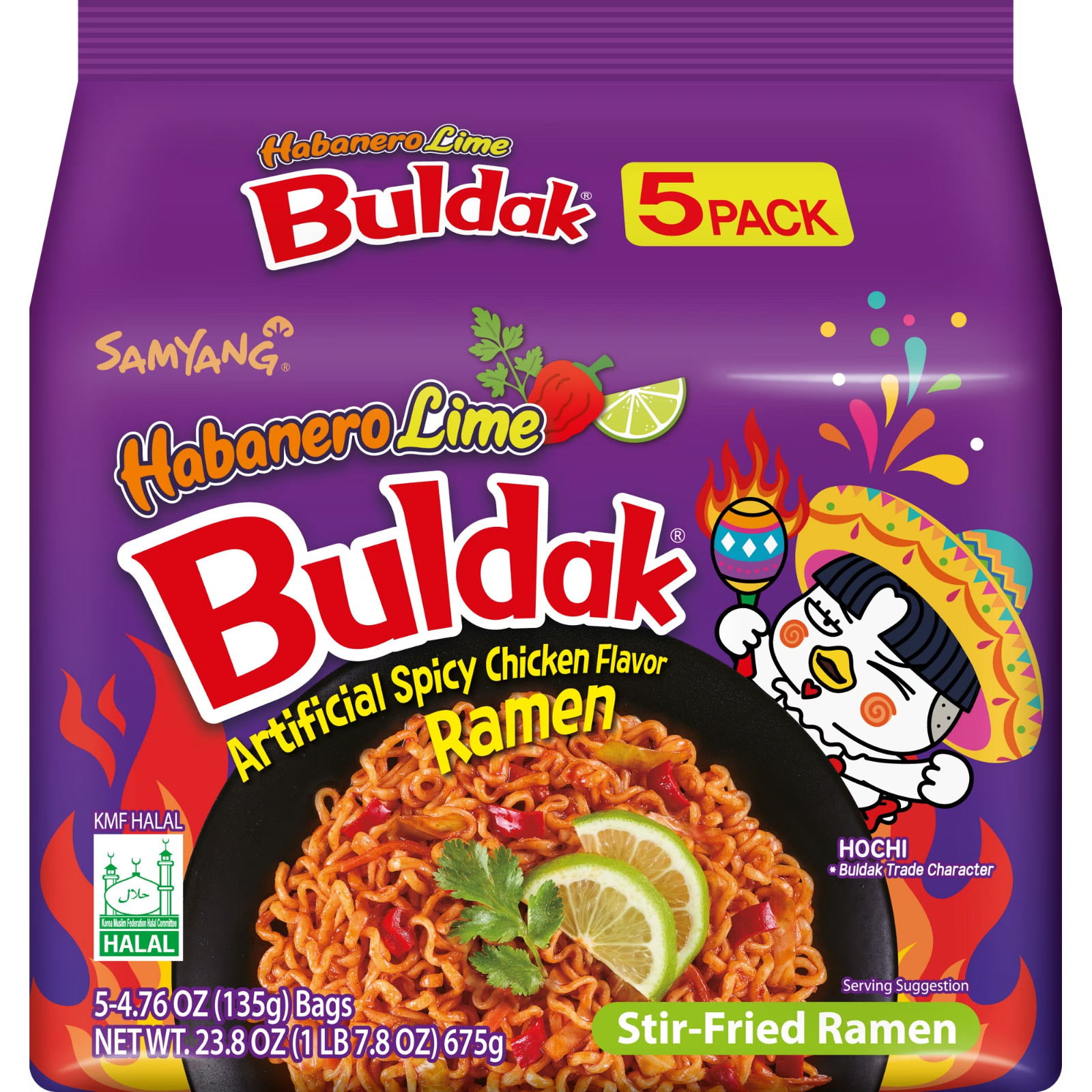 SAMYANG BULDAK HABANERO LIME RAMEN 5-pack @