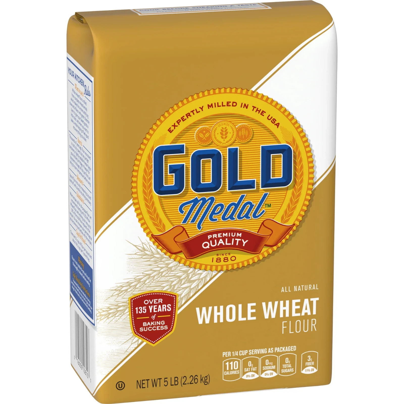 Gold Medal premium Quality All Natural whole wheat Flour,5 lb (Free Shipping)…