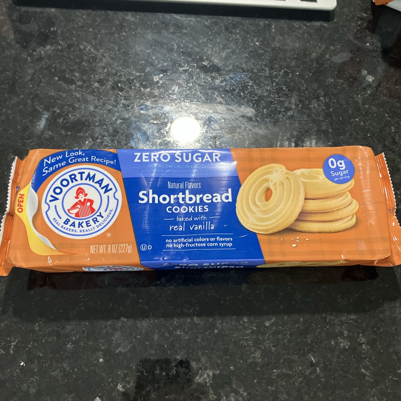 Lot of 3 Voortman Zero Sugar Shortbread Cookies 8 oz Each Best By 1/10/27 FS!