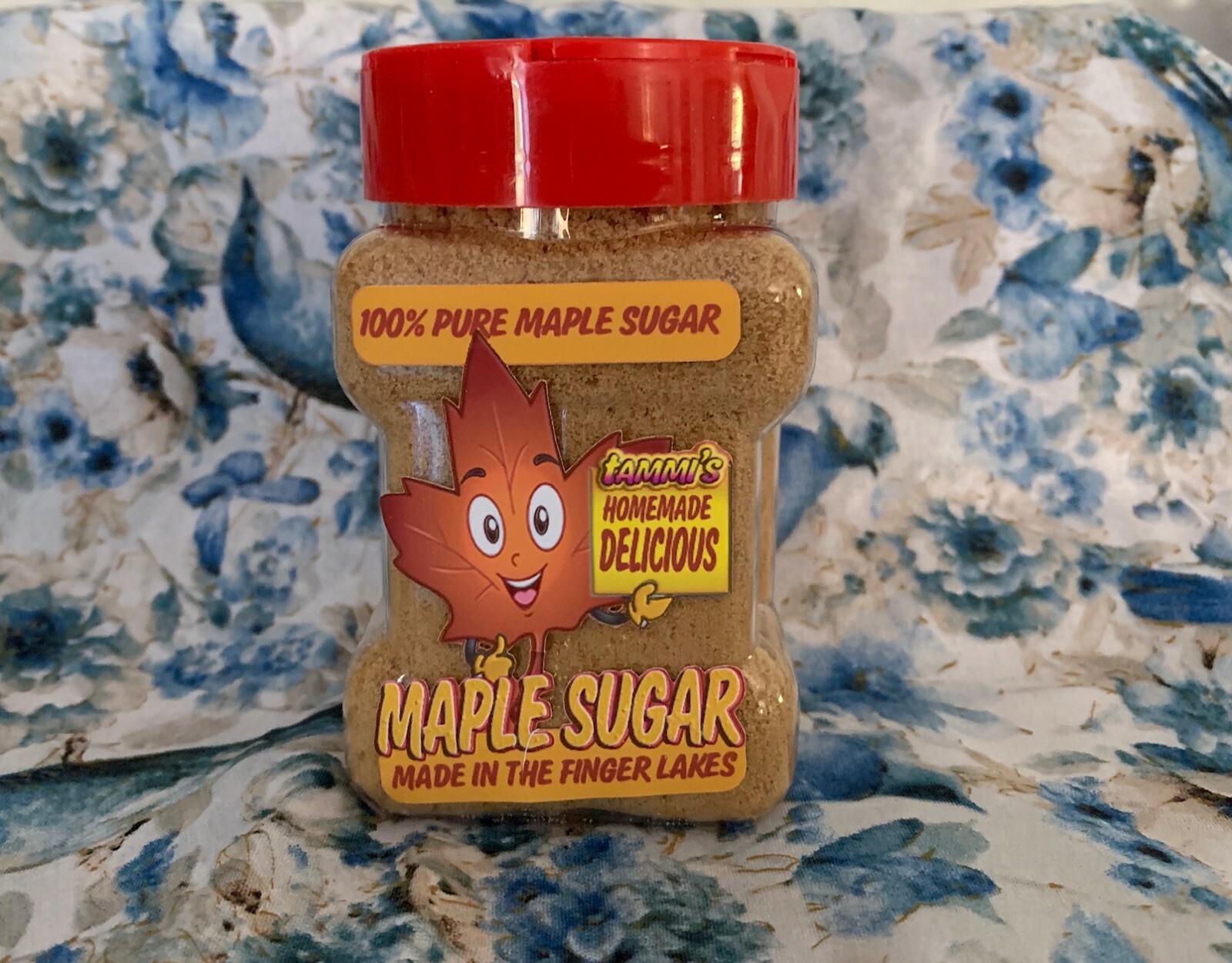 New York 100% Pure Maple Sugar – 8 oz Sugar Shaker (Dark maple sugar)