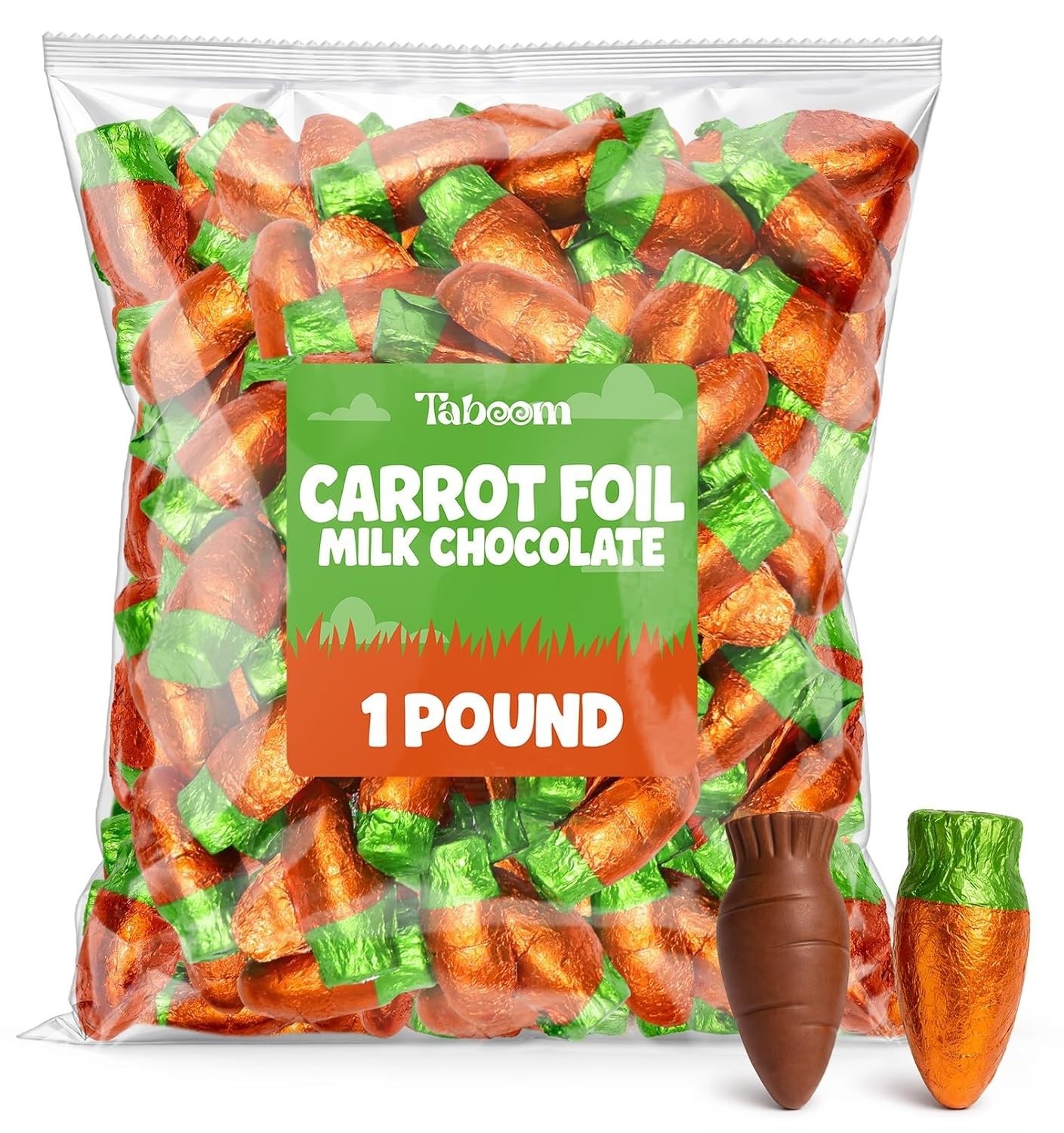 Individually Wrapped Milk Chocolate Carrots – Perfect for Easter Celebrations