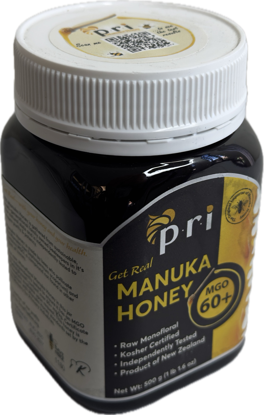 Manuka Honey P.R.I MGO 60+ 500g EXP: 08/27 (New/Unopened)