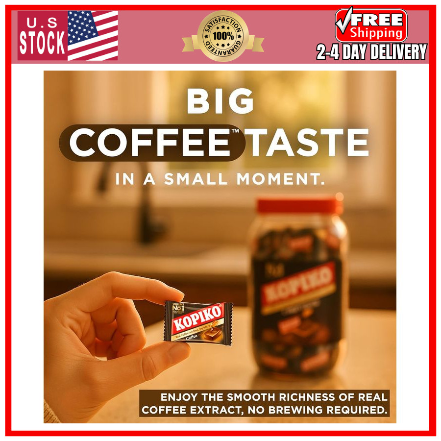 Kopiko Coffee Candy 28.2oz Bold Hard Candy Real Coffee Extract