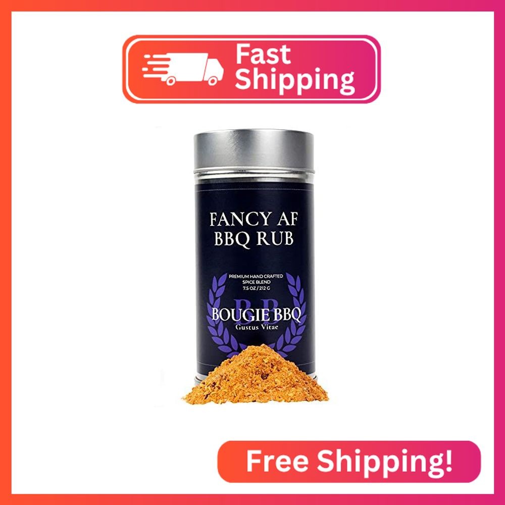 Fancy AF BBQ Rub | Gourmet Seasoning | Artisanal Spice Blend | 7.5 oz (212g) | A