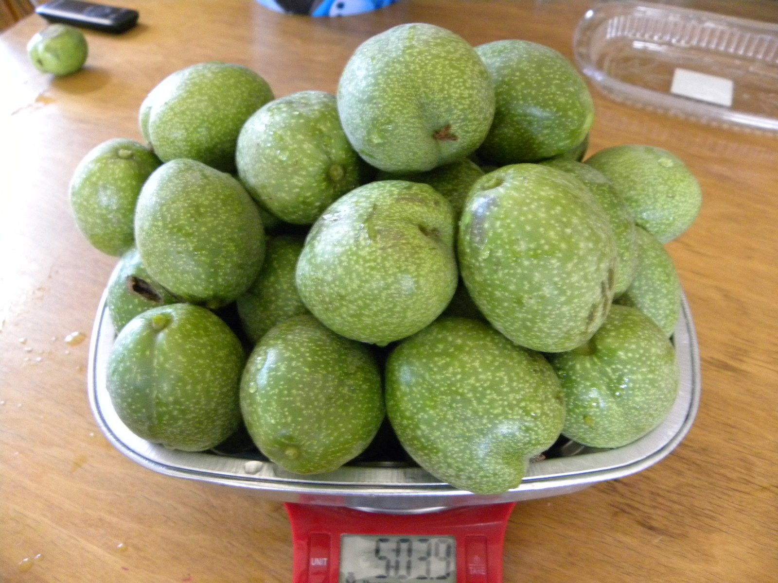 Lot of 5 Pounds Fresh Unripe Raw English Walnuts Green Hull Husk Cooking Baking
