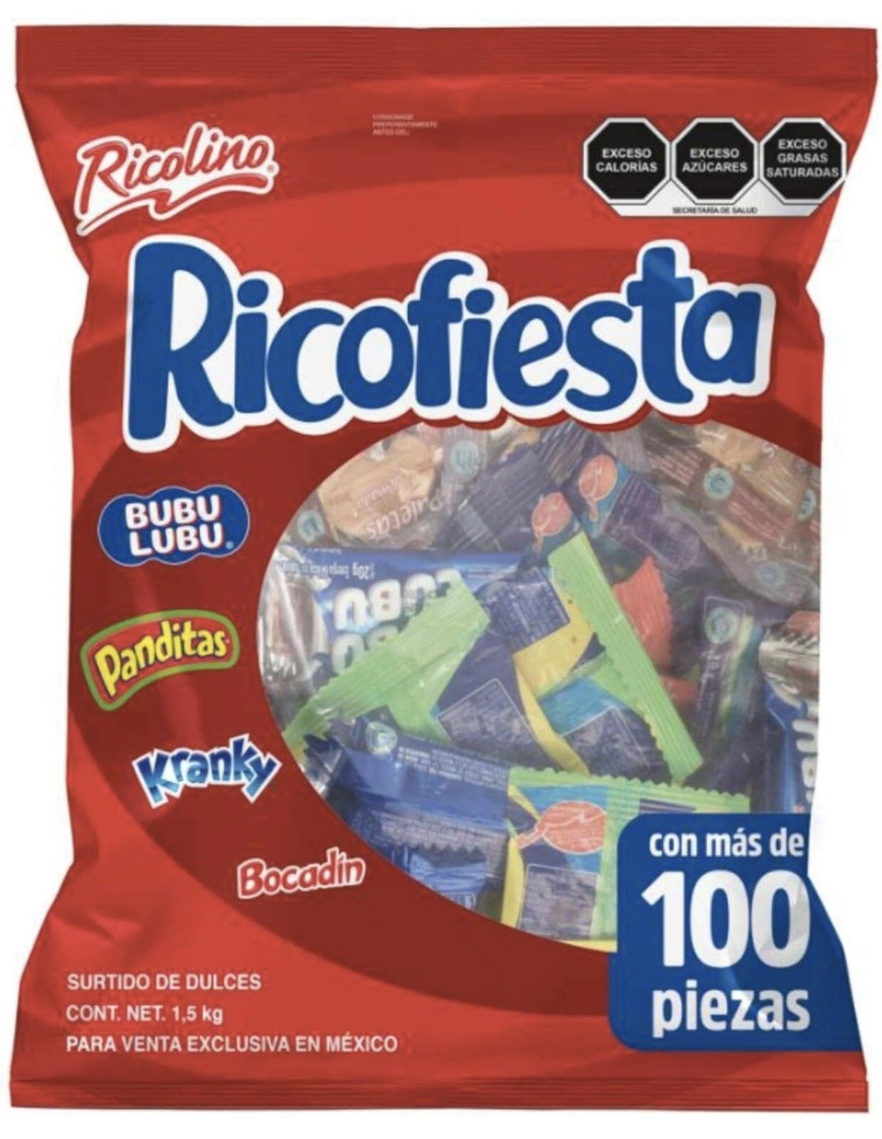 RICOFIESTA MEXICAN MIXED CANDIES (3 Lb) – PIÑATERO DE RICOLINO (1.35 Kg)